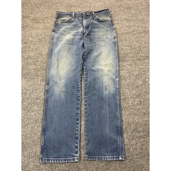 Vtg Wrangler Cowboy Jeans 34 90s Y2K Straight Leg Ranch Rodeo Western USA Y2K